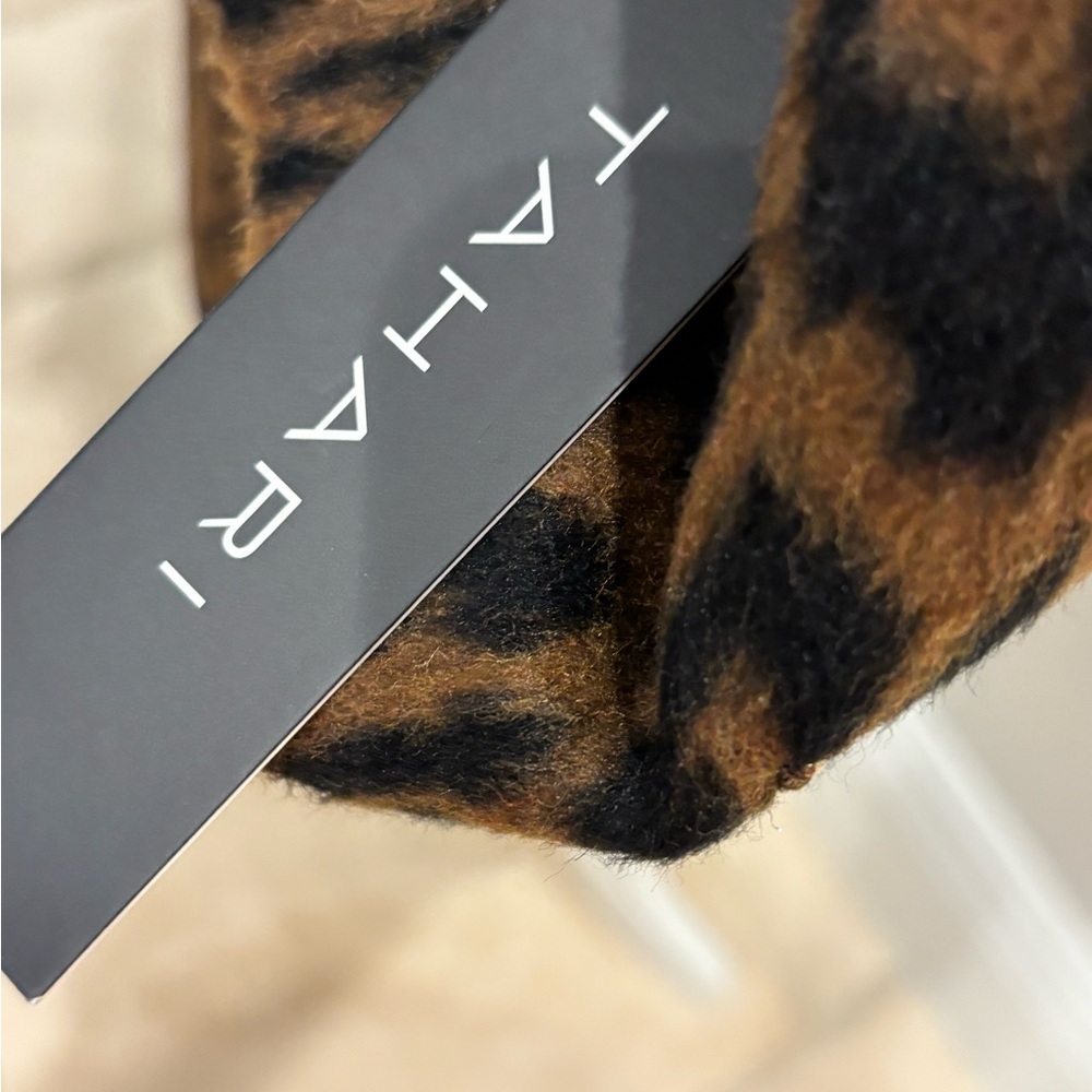 Tahari Leopard Print Trench Coat - Picture 3 of 7